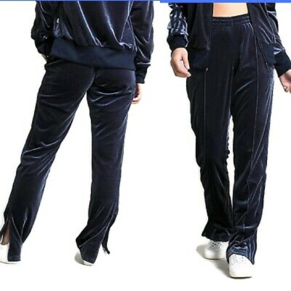 ADIDAS LUXE VELVET FIREBIRD TRACK  PANTS  Size M - Picture 2 of 7